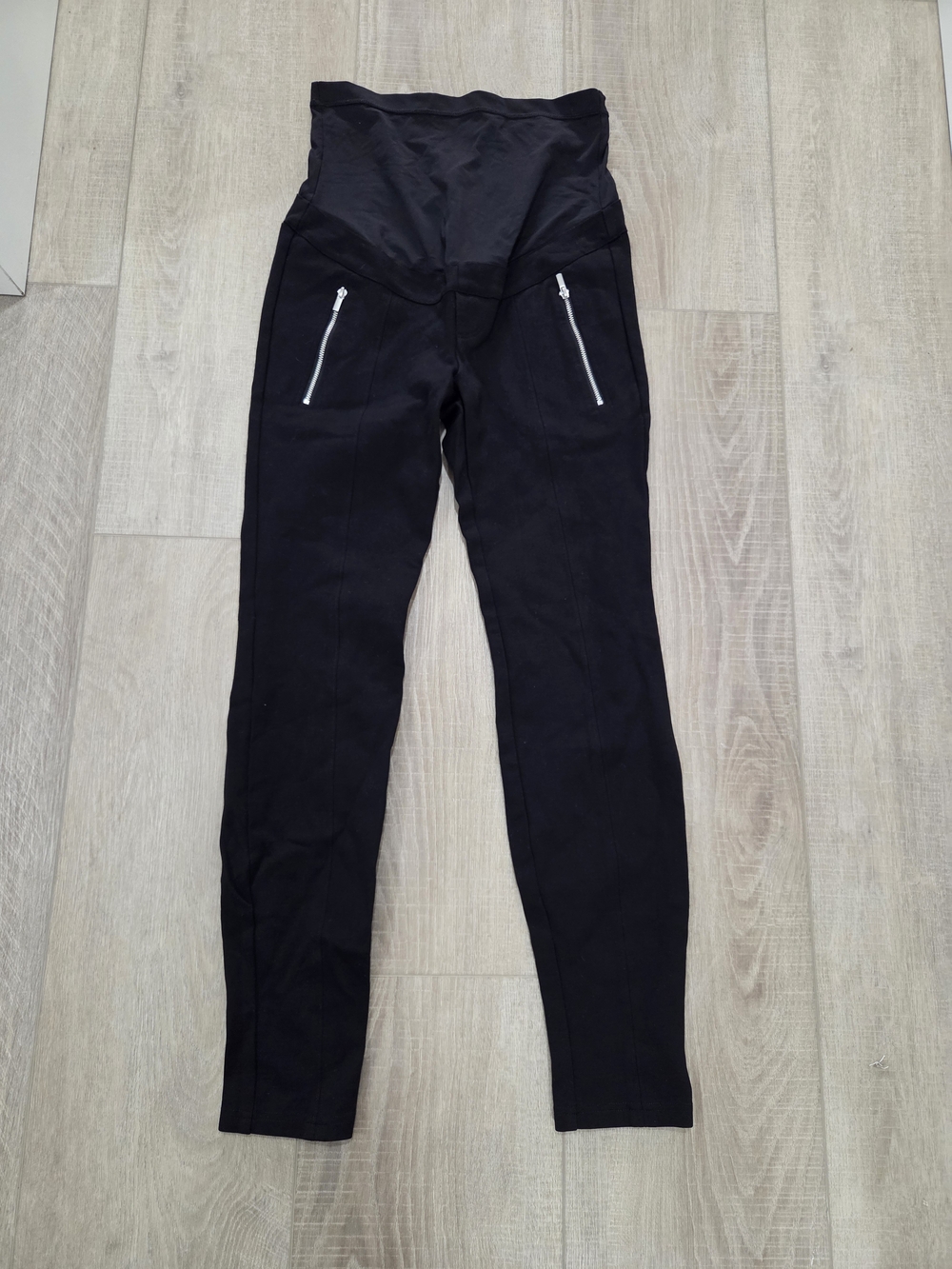 Stork & Babe Black High-Waist Maternity Pants